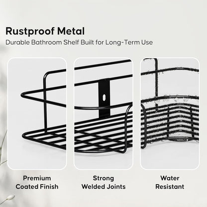 Self-Adhesive Bathroom Corner Shelf