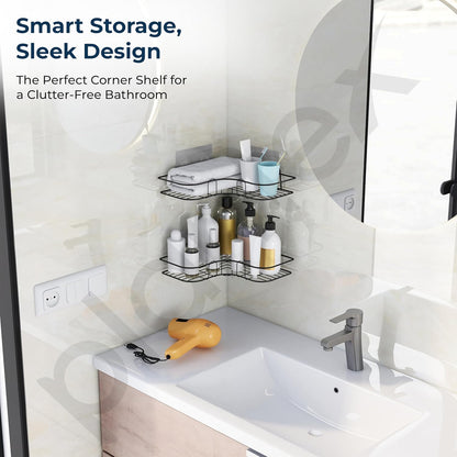 Self-Adhesive Bathroom Corner Shelf