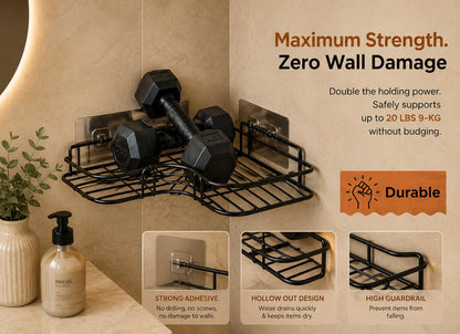 Self-Adhesive Bathroom Corner Shelf