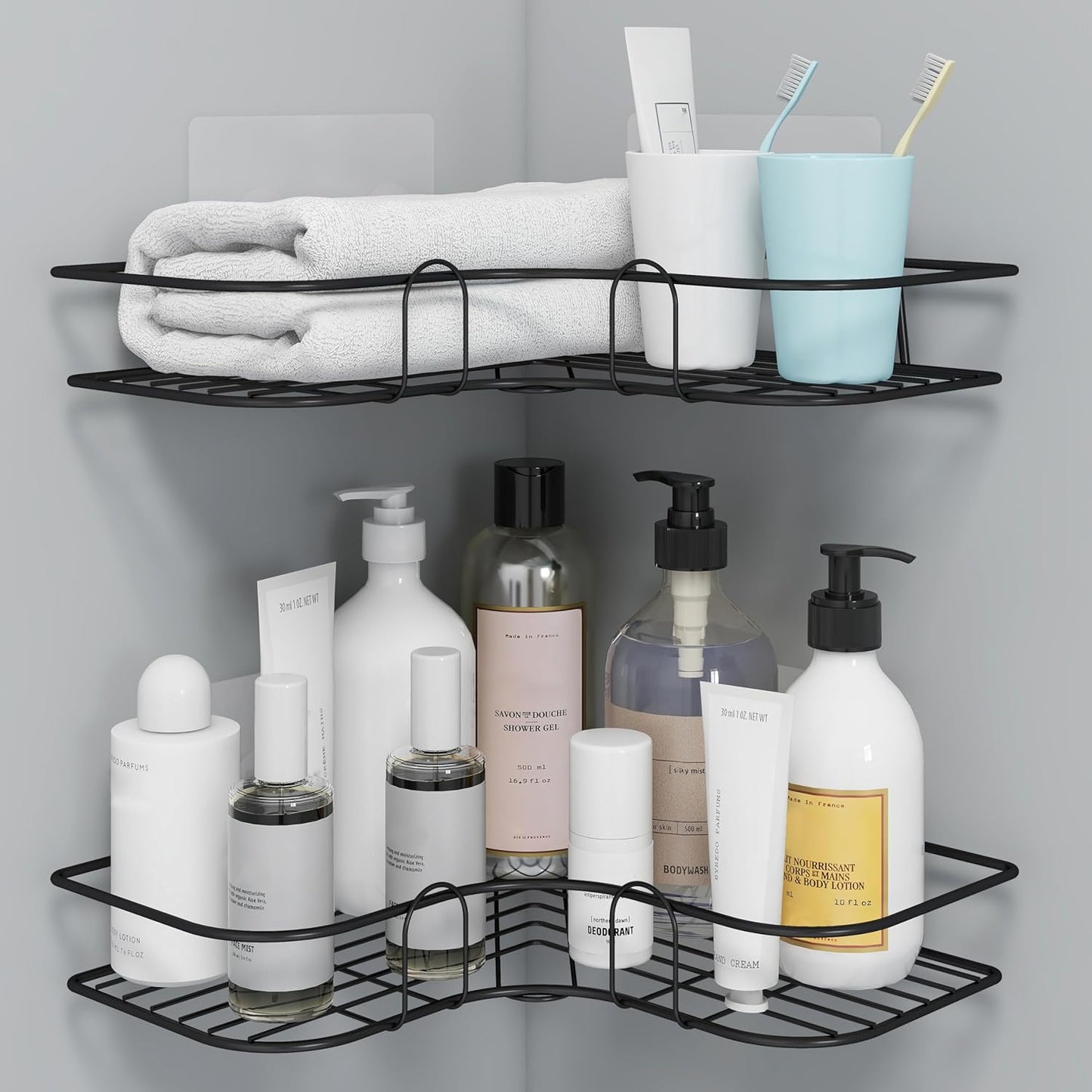 Self-Adhesive Bathroom Corner Shelf