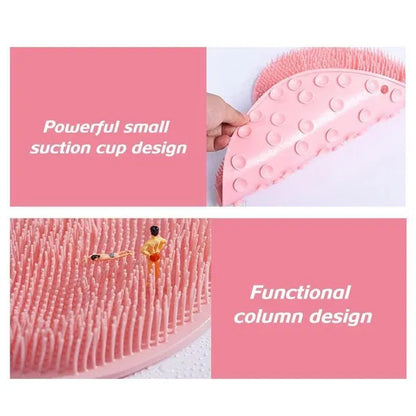 Silicone Foot Mat with Wall-Mounted Suction Cups