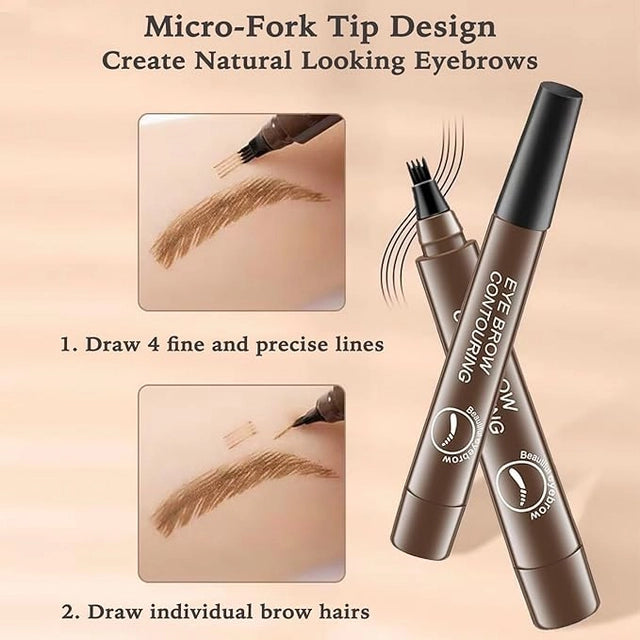 Waterproof 4 Points Long Lasting Eyebrow Pen - BUY 1 GET 1 FREE