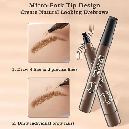 Waterproof 4 Points Long Lasting Eyebrow Pen - BUY 1 GET 1 FREE